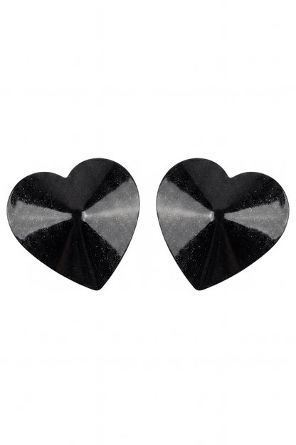 Nipple Métal noir Cache tétons cœur · Be Lily Accessories · vue 5
