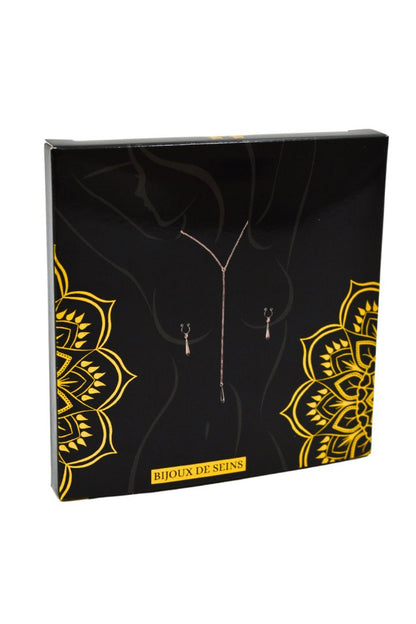 bijoux de corps, pinces de seins goutte et tour de cou chainette · Be Lily Accessories · vue 5