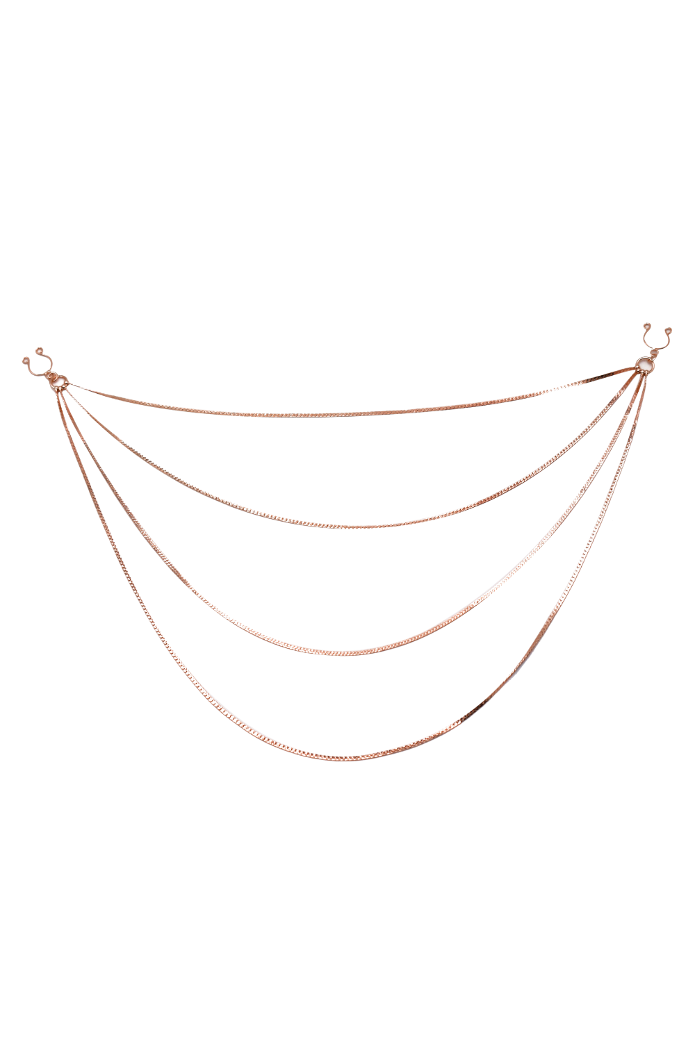 bijou pinces tétons avec 4 chainettes doré rose · Be Lily Accessories · vue 3