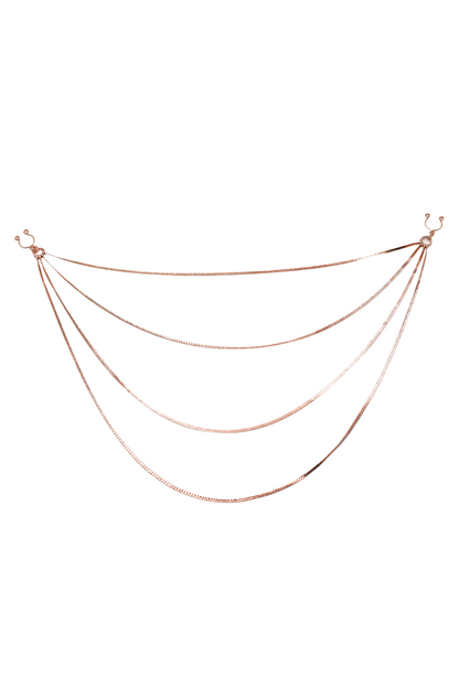 bijou pinces tétons avec 4 chainettes doré rose · Be Lily Accessories · vue 3