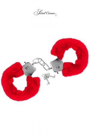 Menottes de poignets rouge · Sweet Caress