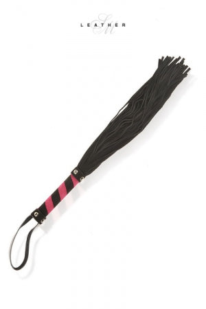 Martinet en cuir noir et rose · Leather SM