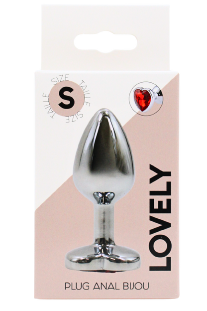 Plug bijou coeur en aluminium bijou rouge Small LOVELY · Coeur Ardent · vue 2