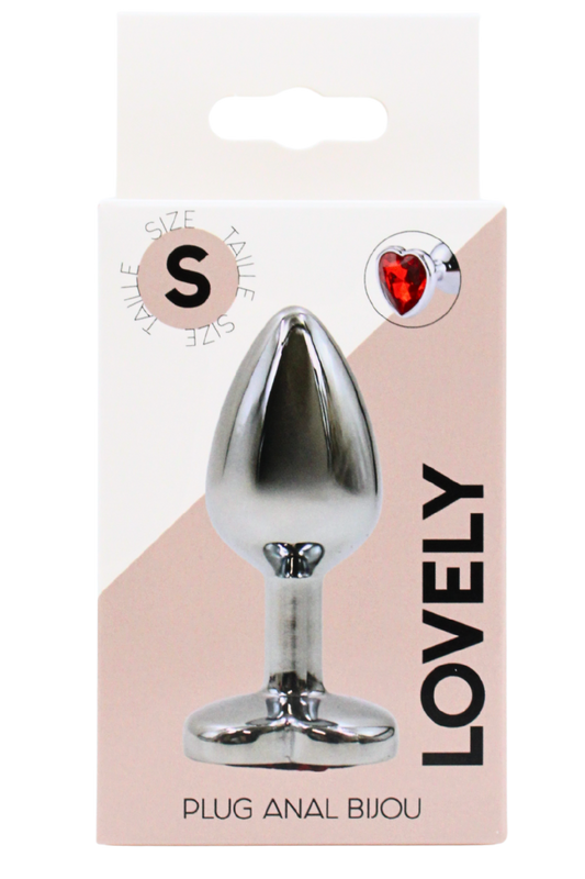 Plug bijou coeur en aluminium bijou rouge Small LOVELY · Coeur Ardent · vue 2
