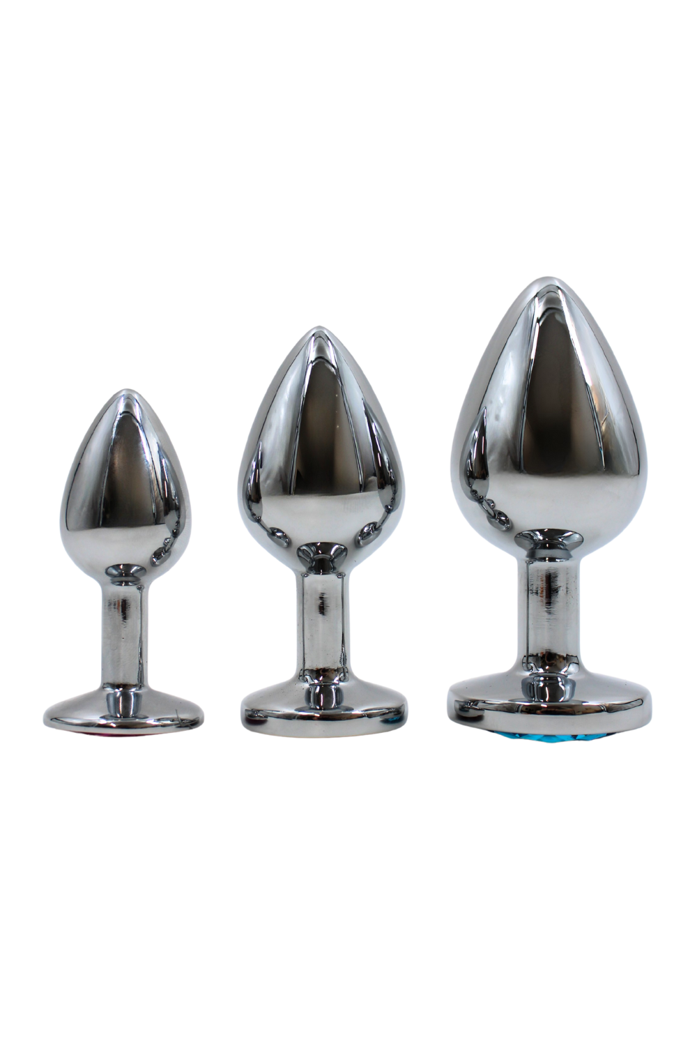Plug bijou en aluminium bijou bleu Large HELIRA · Coeur Ardent · vue 4