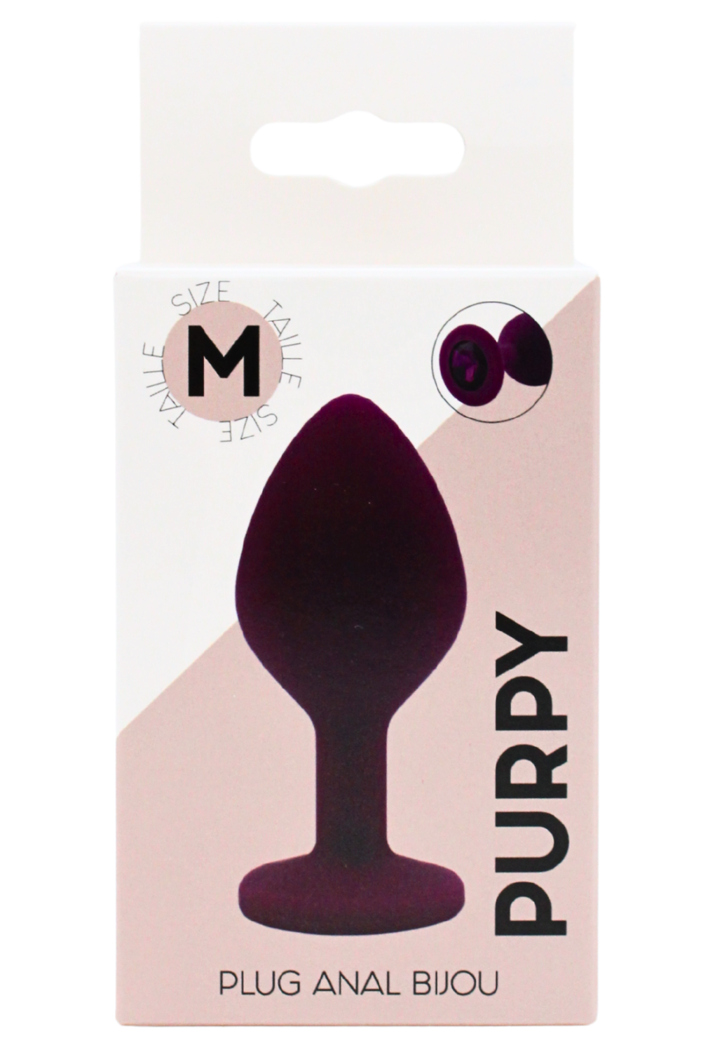 Plug bijou violet Medium PURPY · Coeur Ardent · vue 2