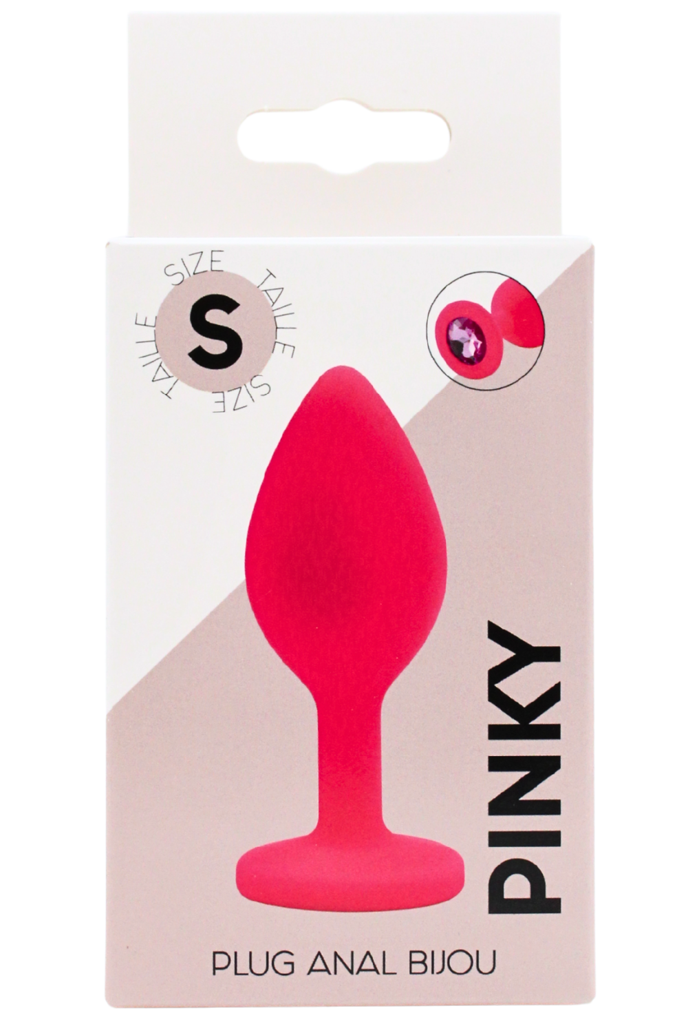 Plug bijou rose Small PINKY · Coeur Ardent · vue 2