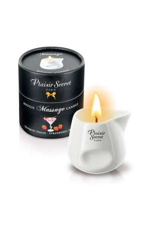 Bougie de massage Daiquiri fraise · Plaisir Secret