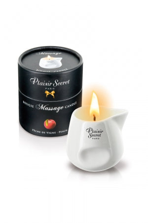 Bougie de massage Pêche 2 · Plaisir Secret
