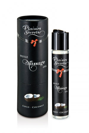 Huile de massage gourmande Noix de coco · Plaisir Secret