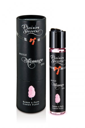 Huile de massage gourmande Barbe a papa · Plaisir Secret