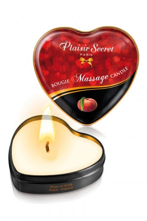 Mini bougie de massage Pêche de vigne · Plaisir Secret