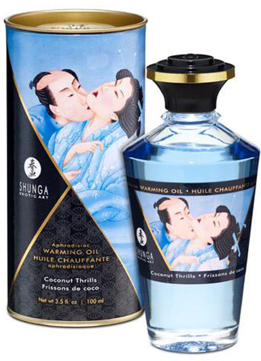 Huile chauffante aphrodisiaque Frissons de coco 100ml · Shunga · vue 2