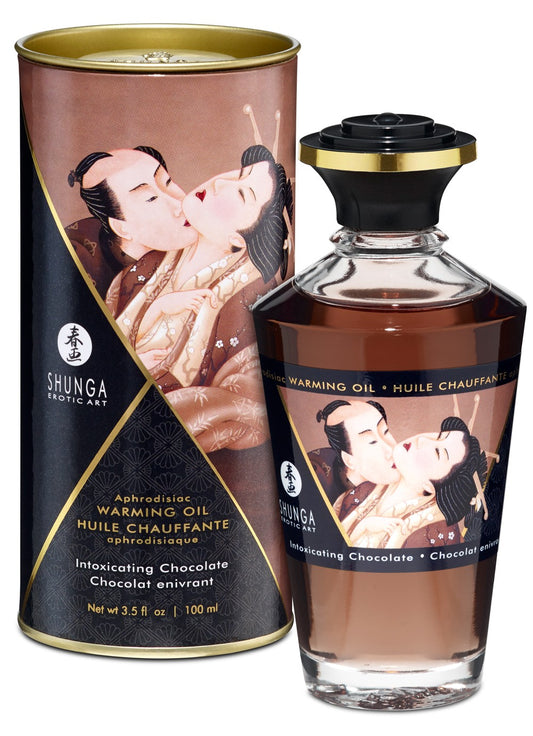 Huile chauffante aphrodisiaque Chocolat enivrant 100ml · Shunga · vue 2