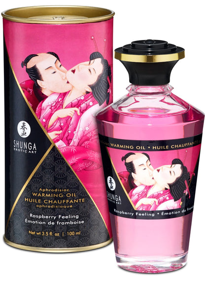 Huile chauffante aphrodisiaque Framboise 100ml · Shunga · vue 2