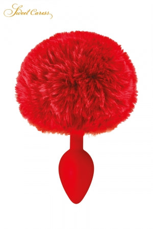 Plug queue de lapin rouge · Sweet Caress