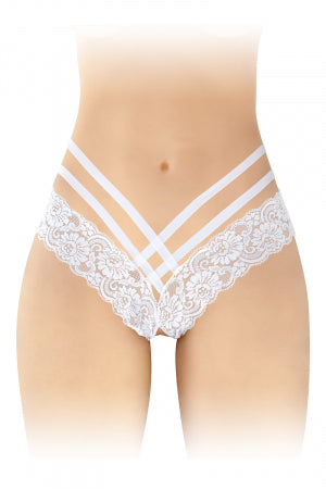 Tanga ouvert Anne blanc · Fashion Secret