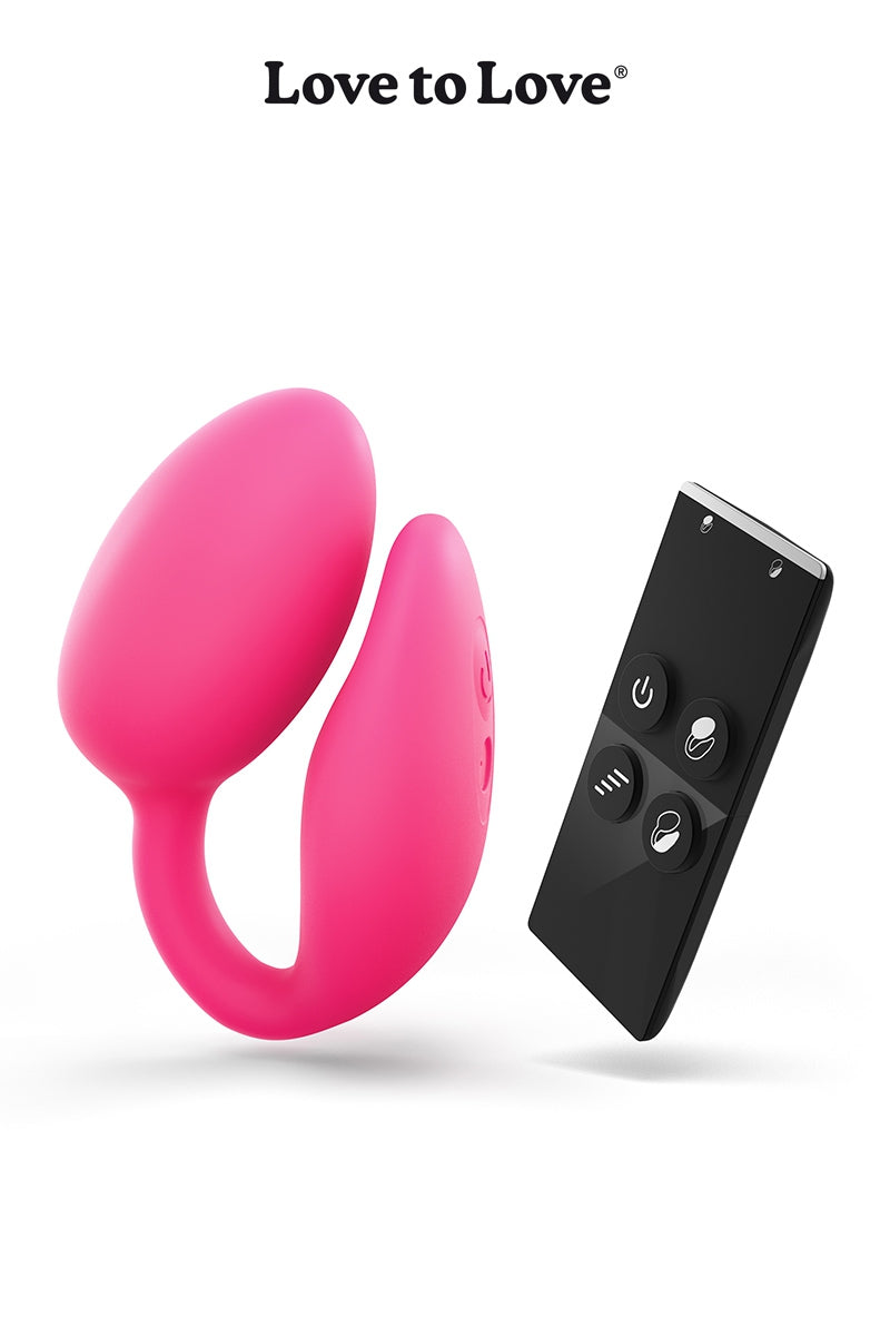 Œuf vibrant télécommandé double moteur Wonderlove Love to Love