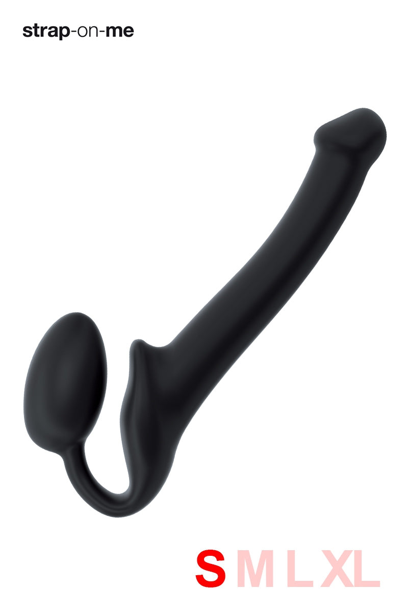 Gode ceinture anatomique flexible noir Strap-on-Me