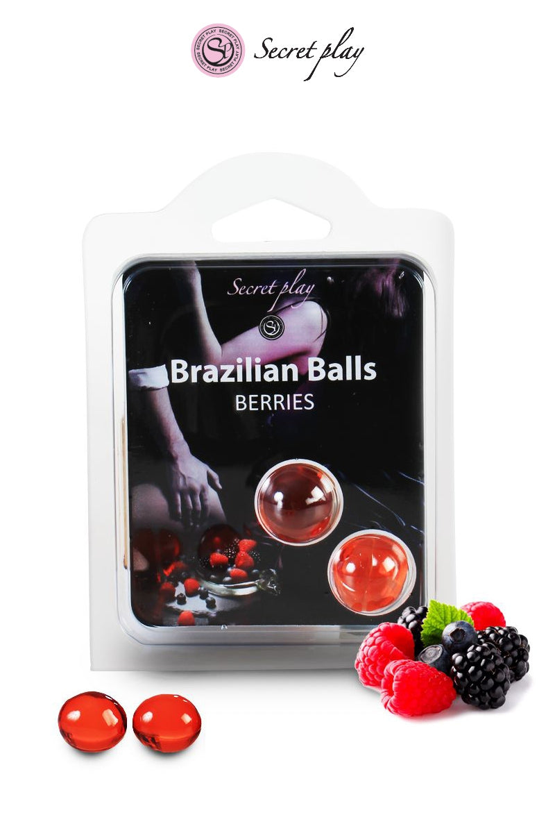 Boules lubrifiantes Brazilian Balls baies rouges Secret Play