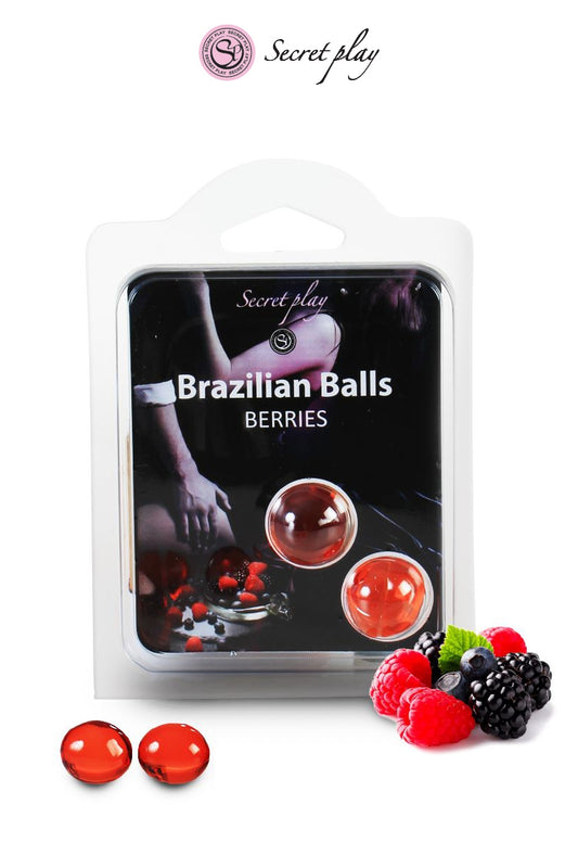 Boules lubrifiantes Brazilian Balls baies rouges Secret Play