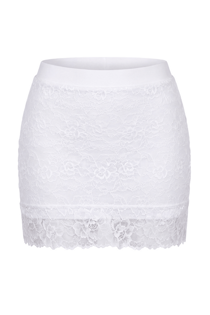 Jupe courte blanche Camélia · Be lily Mode · vue 4