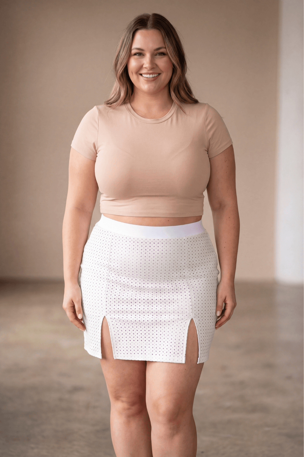 Jupe longue blanche Natacha · Be lily Mode · vue 3