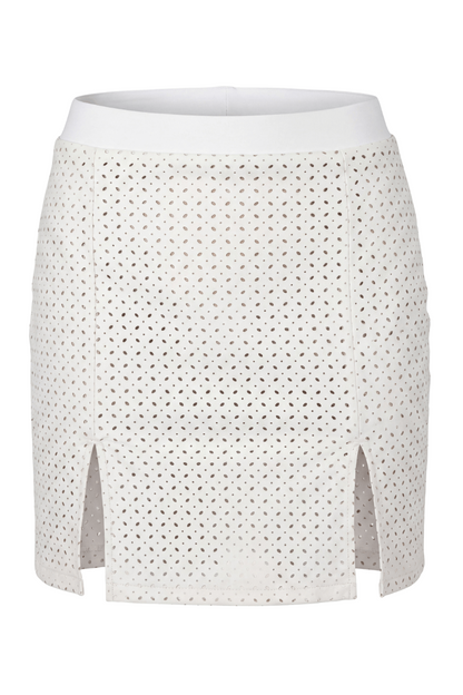 Jupe courte blanche Cassandra · Be lily Mode · vue 4