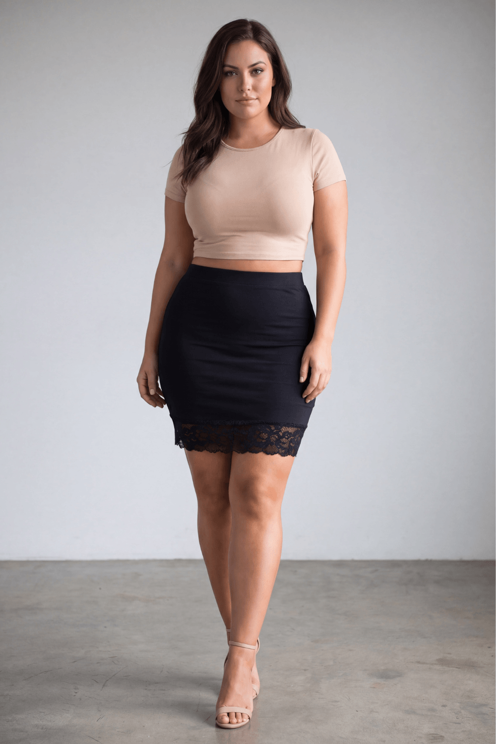 Jupe longue noire Maria · Be lily Mode · vue 3