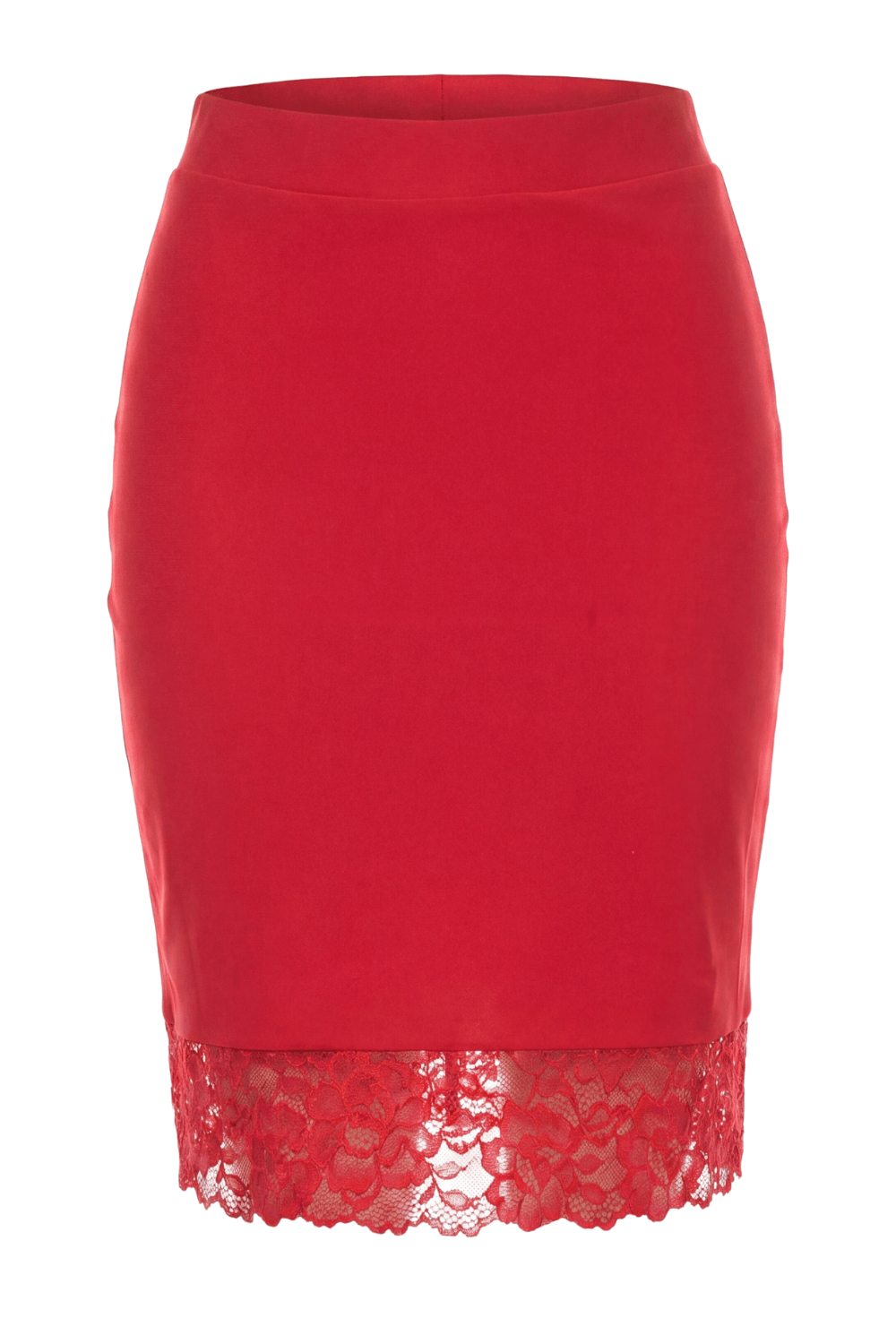 Jupe longue rouge Maria · Be lily Mode · vue 4