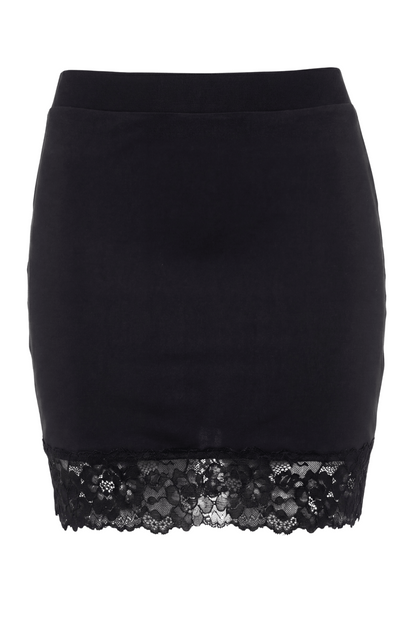 Jupe courte noire Marina · Be lily Mode · vue 4