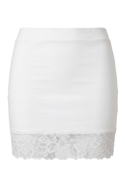Jupe courte blanche Marina · Be lily Mode · vue 4