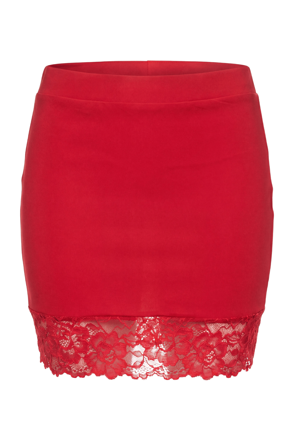 Jupe courte rouge Marina · Be lily Mode · vue 4