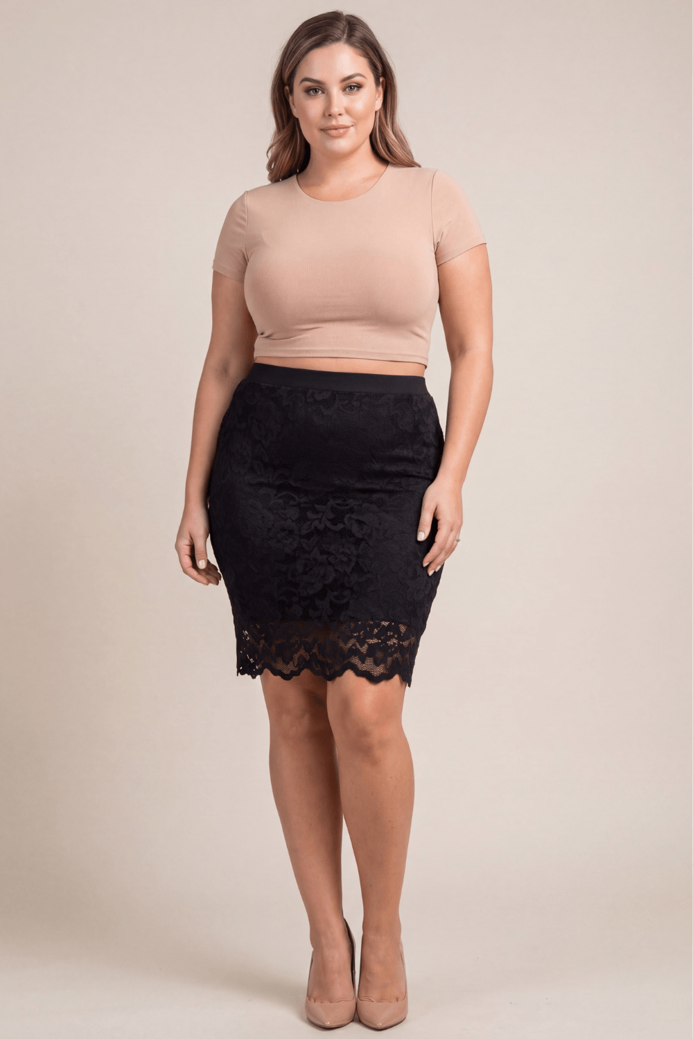 Jupe longue noire Catalina · Be lily Mode · vue 3