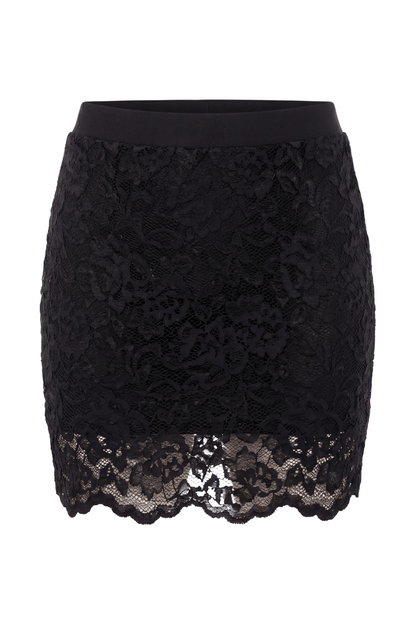 Jupe courte noire Camélia · Be lily Mode · vue 4