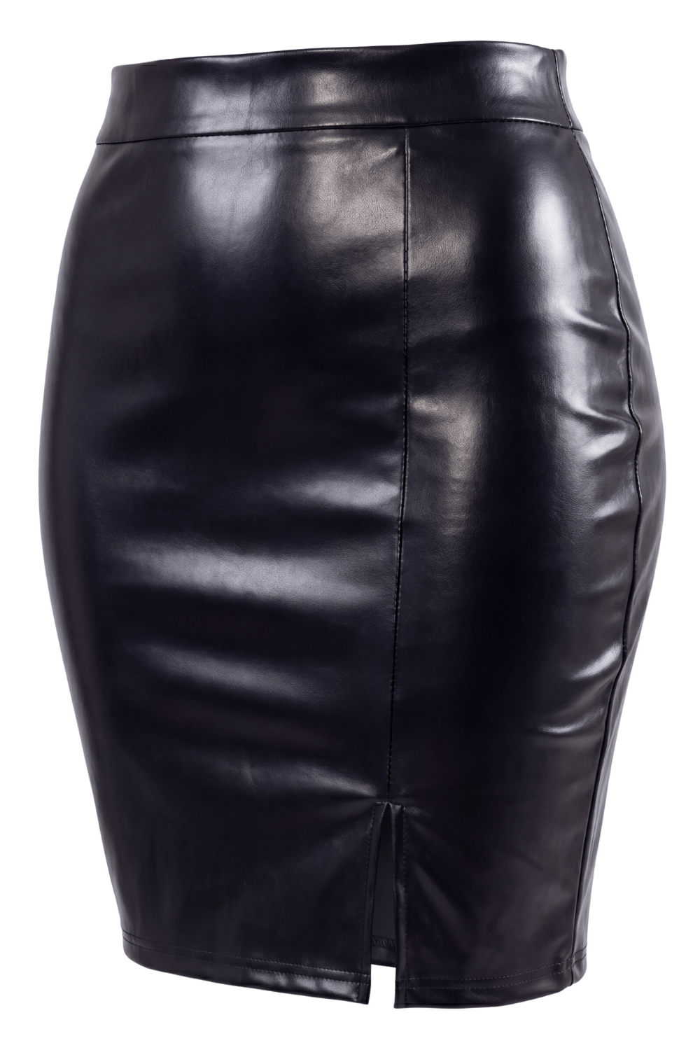 Jupe sexy longue noire wetlook Inaya · Be lily Mode · vue 4