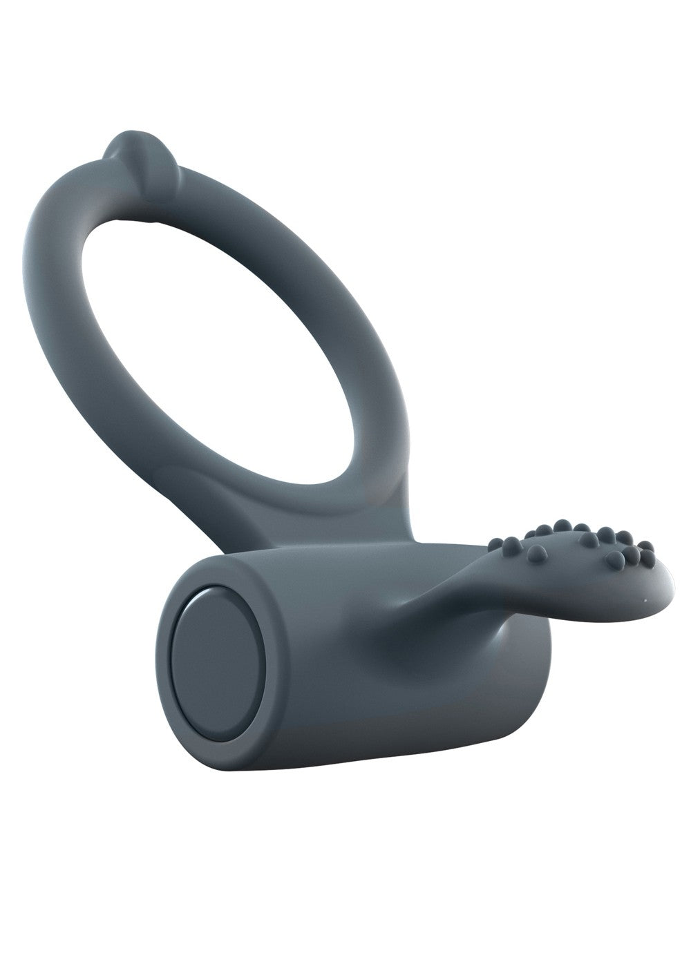 Cockring Vibrant Power Clit + Noir · Dorcel