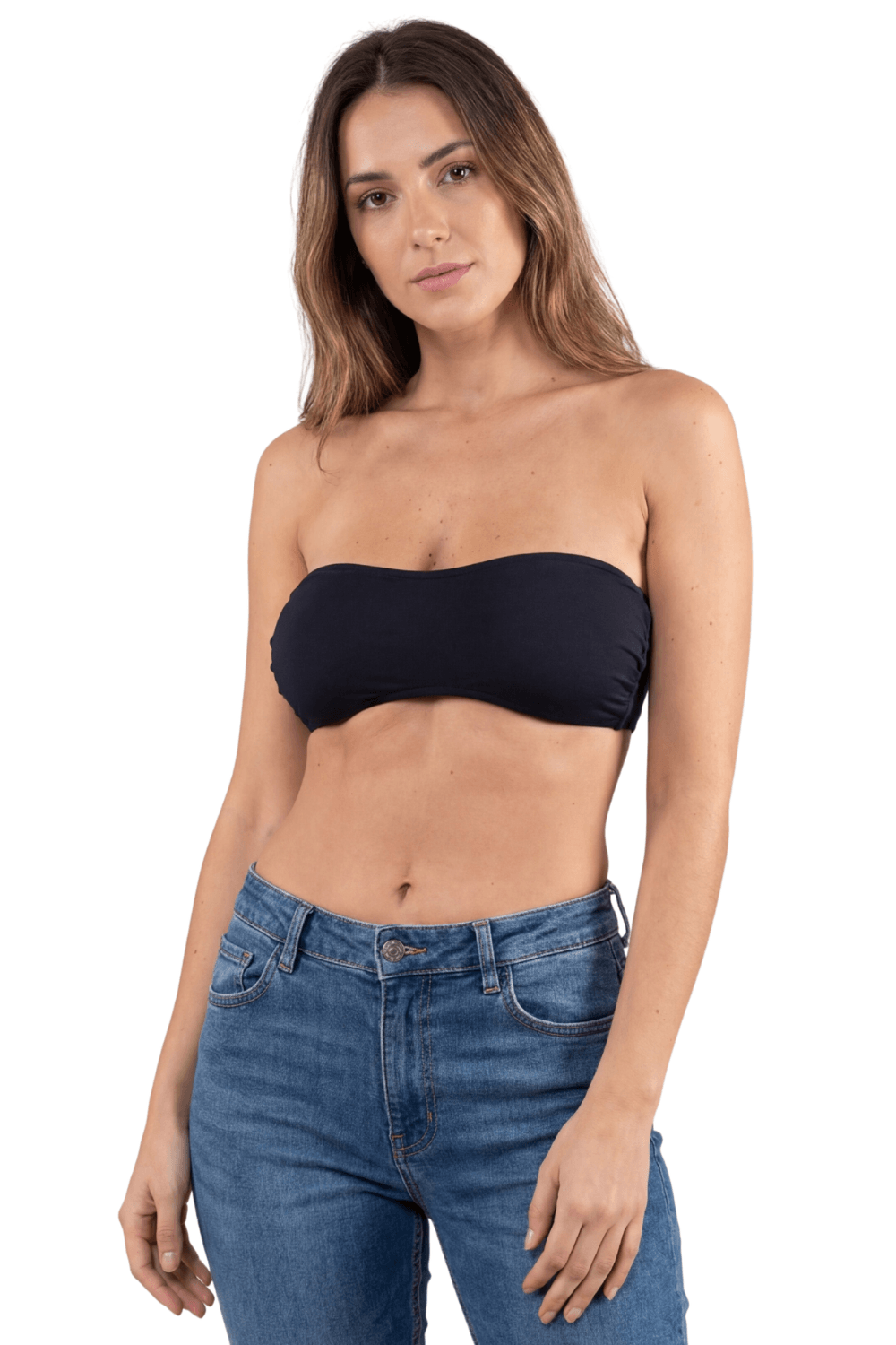 Bandeau de poitrine extensible noir Be Lily
