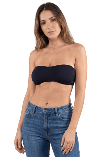 Bandeau de poitrine extensible noir Be Lily