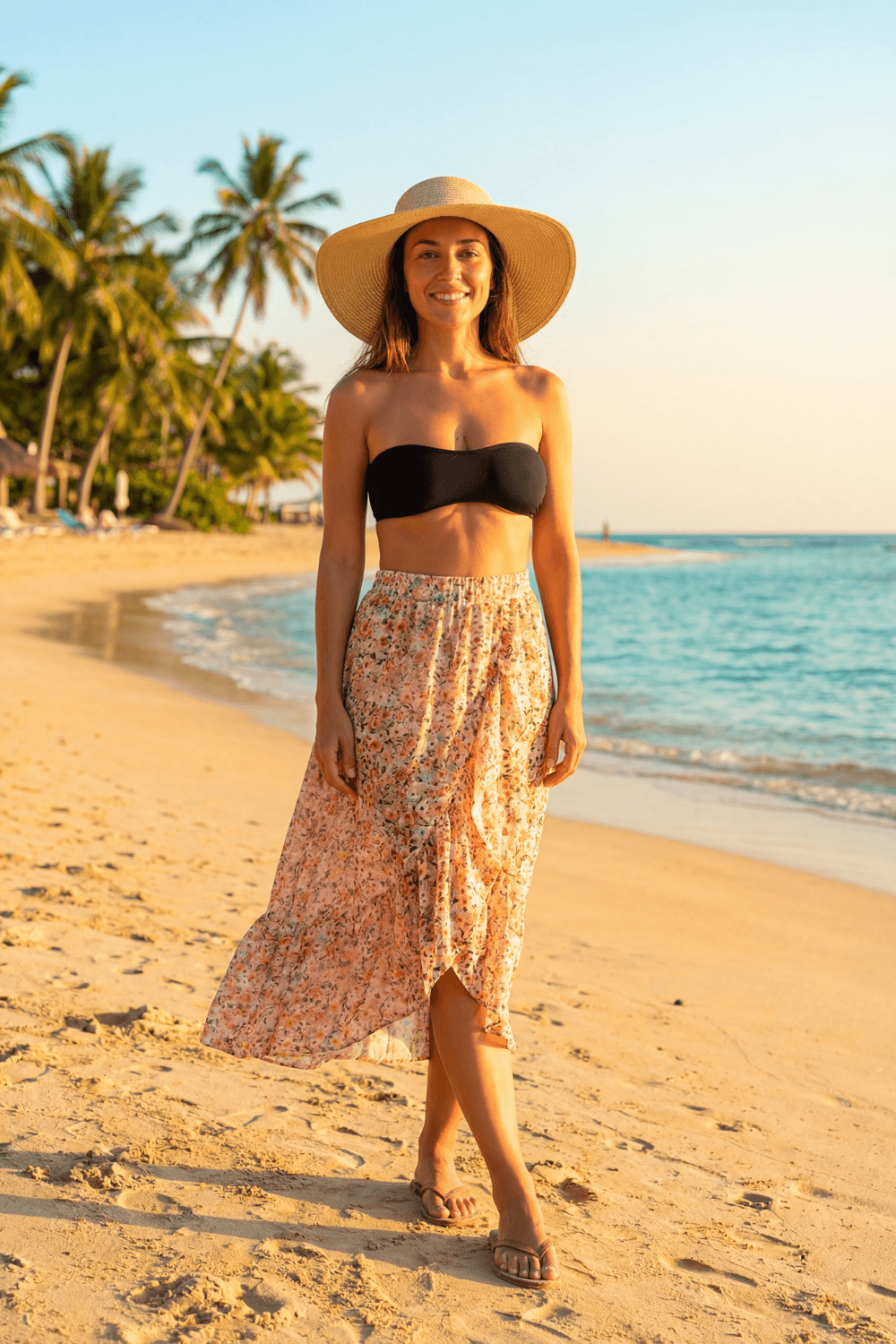 Bandeau de poitrine extensible noir Be Lily