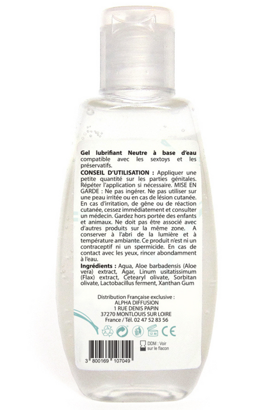 Lubrifiant à base d'eau 100% naturel Neutre 90 ml · Sezmar · vue 2