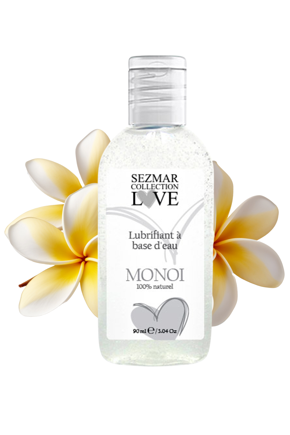 Lubrifiant à base d'eau 100% naturel Monoï 90 ml · Sezmar