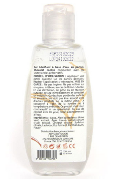 Lubrifiant à base d'eau 100% naturel Chocolat Cookie 90 ml · Sezmar · vue 2