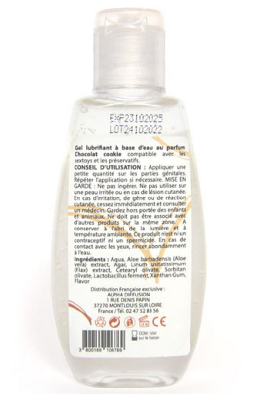 Lubrifiant à base d'eau 100% naturel Chocolat Cookie 90 ml · Sezmar · vue 2