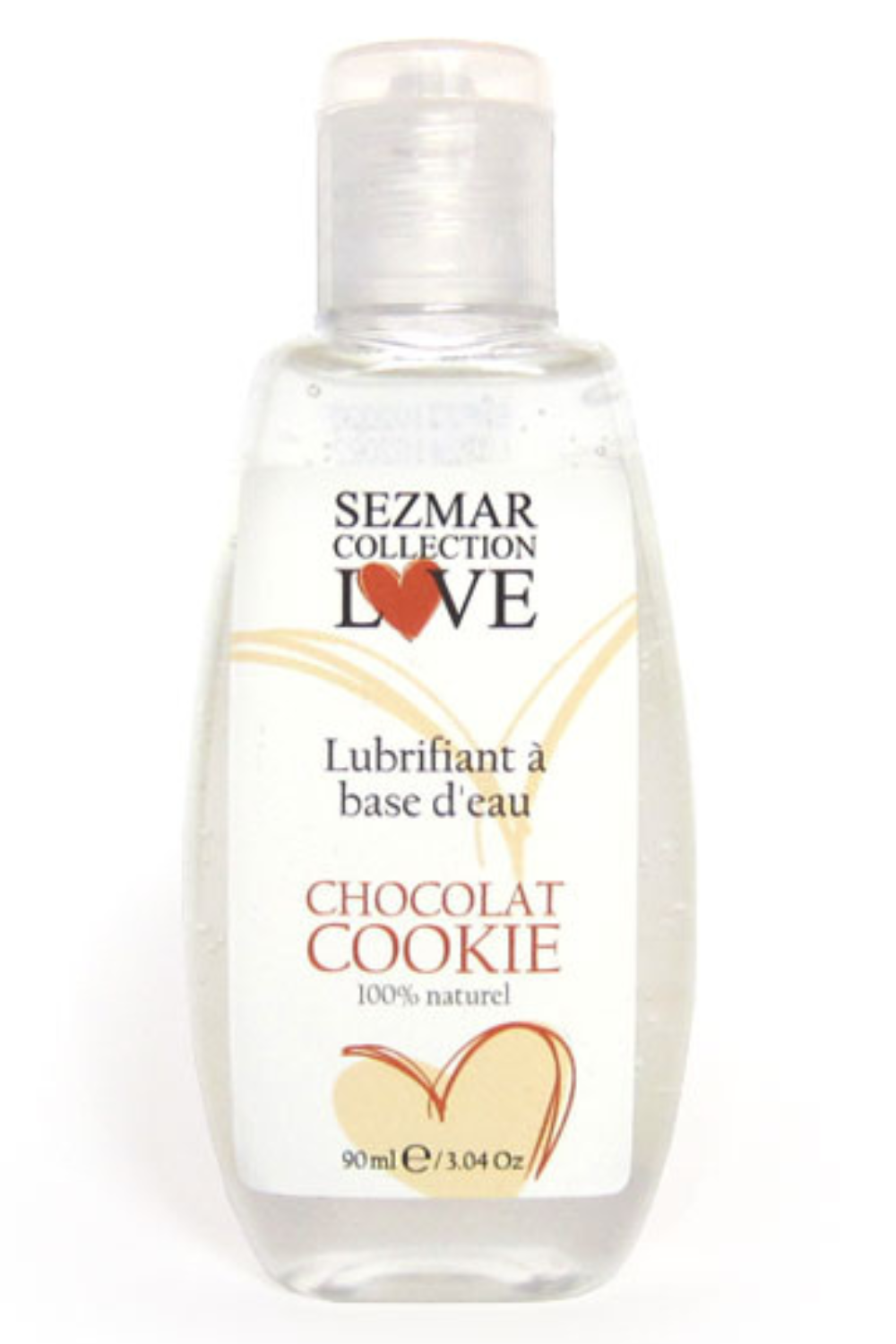 Lubrifiant à base d'eau 100% naturel Chocolat Cookie 90 ml · Sezmar · vue 3