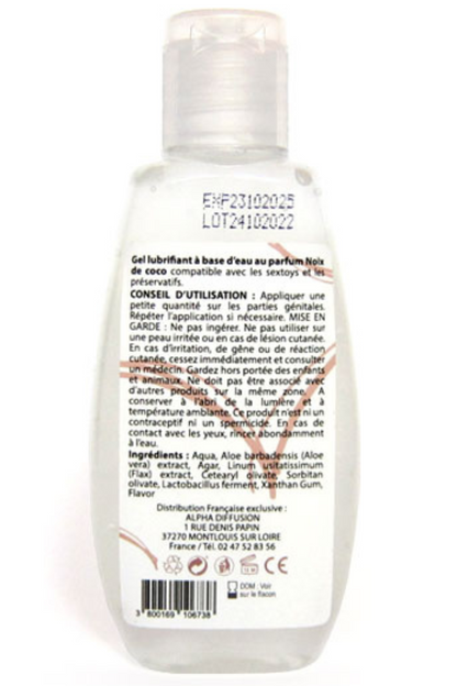 Lubrifiant à base d'eau 100% naturel Noix de Coco 90 ml · Sezmar · vue 2