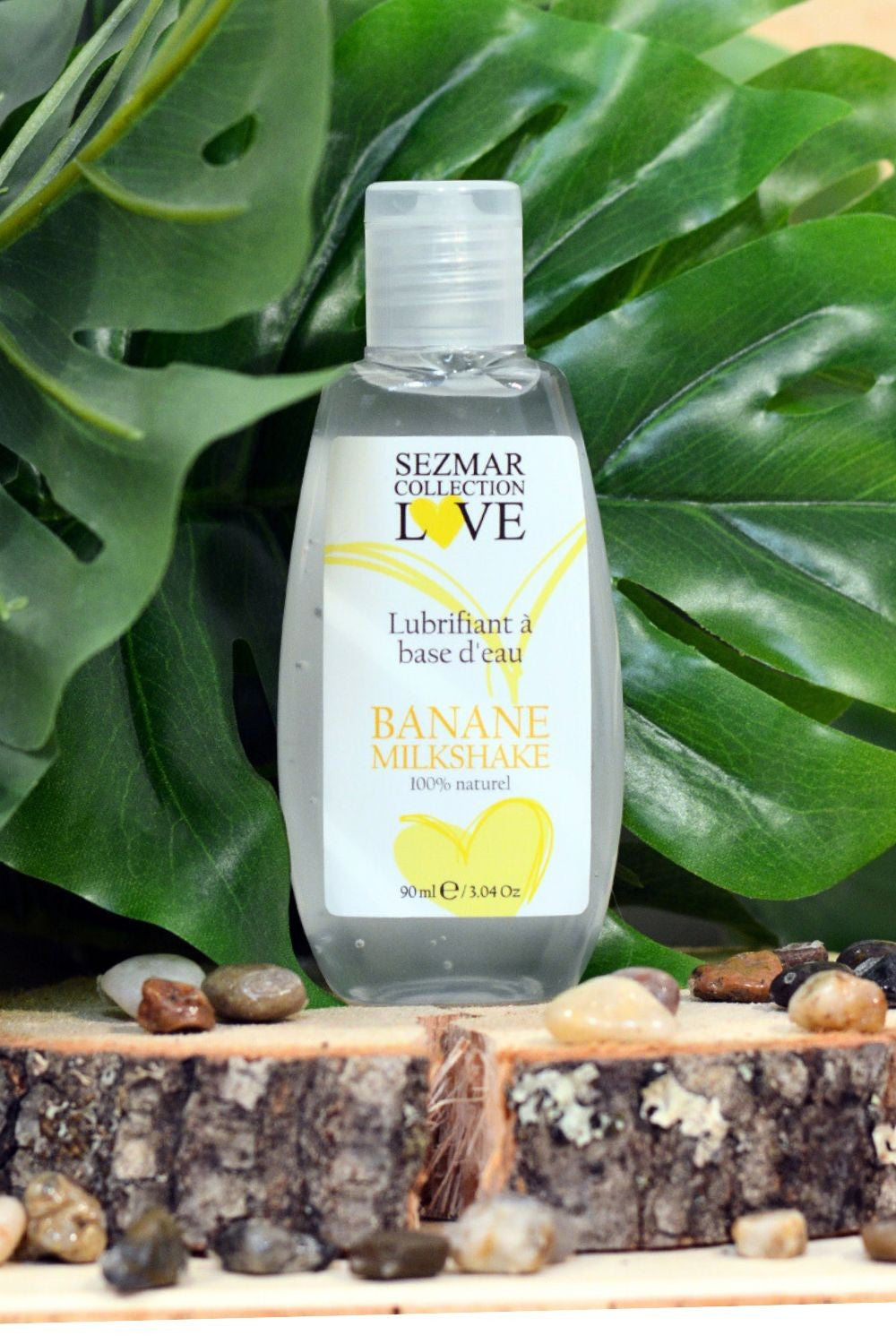 Lubrifiant à base d'eau 100% naturel Banane Milkshake 90 ml · Sezmar · vue 3