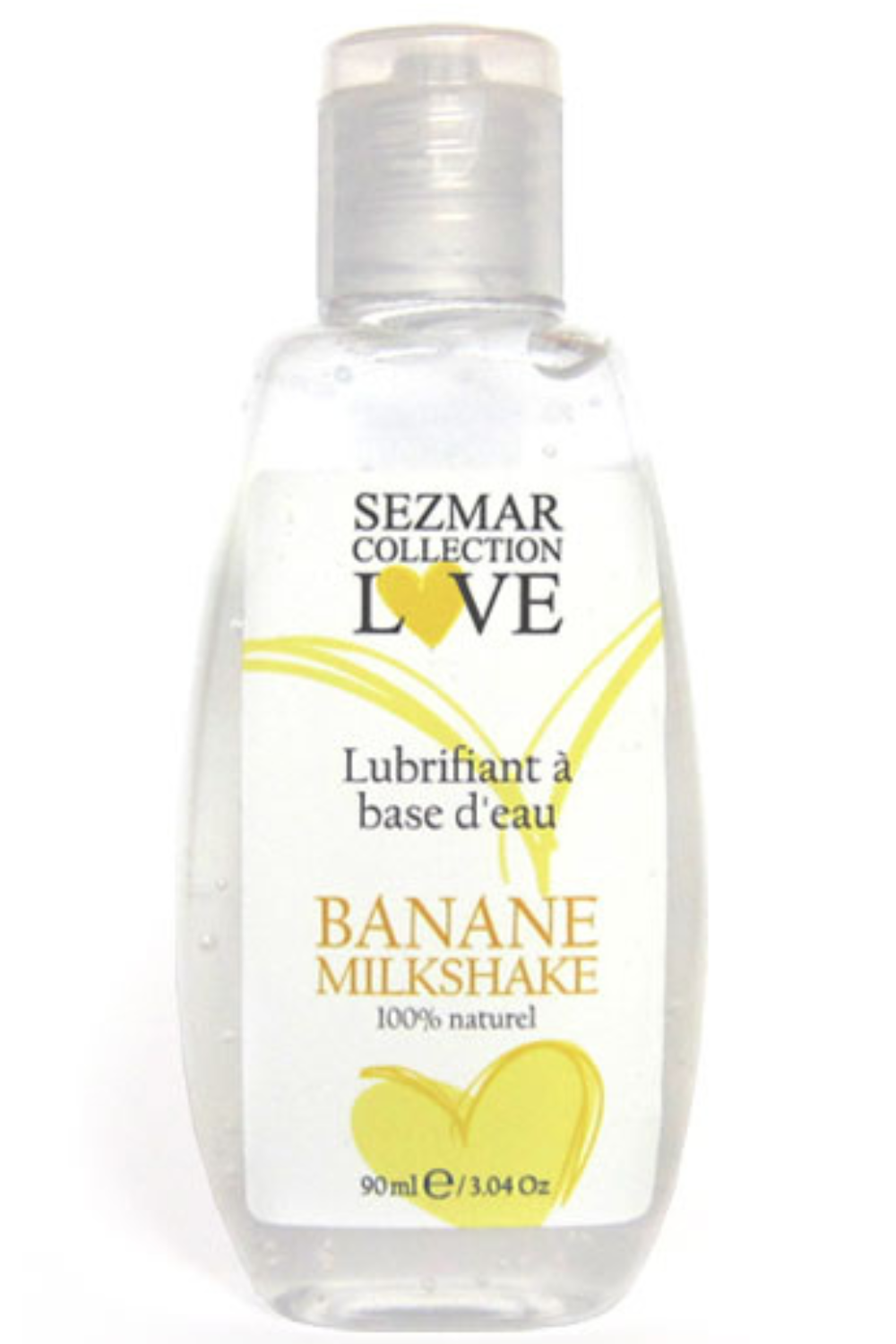 Lubrifiant à base d'eau 100% naturel Banane Milkshake 90 ml · Sezmar · vue 4