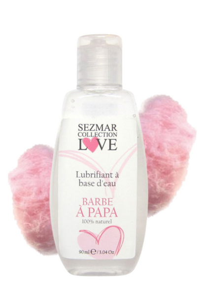 Lubrifiant à base d'eau 100% naturel Barbe à Papa 90 ml · Sezmar