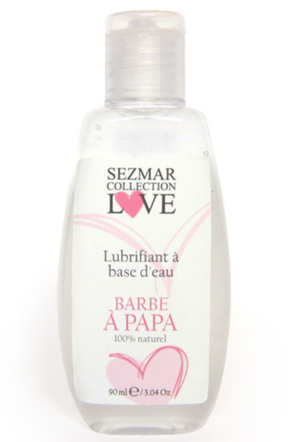 Lubrifiant à base d'eau 100% naturel Barbe à Papa 90 ml · Sezmar · vue 4